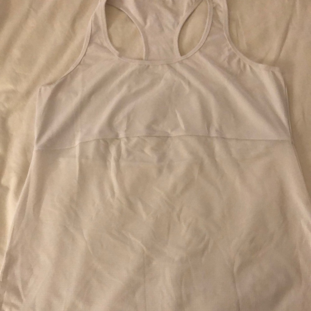 White Fabletics tank